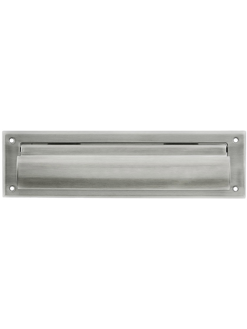 Solid Brass Magazine Size Mail Slot Front For Exterior Mounting House